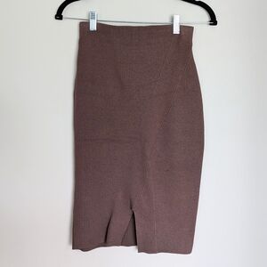 Express Mauve Purple Brown Pencil Skirt